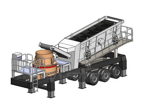 Tire mobile cone crusher station